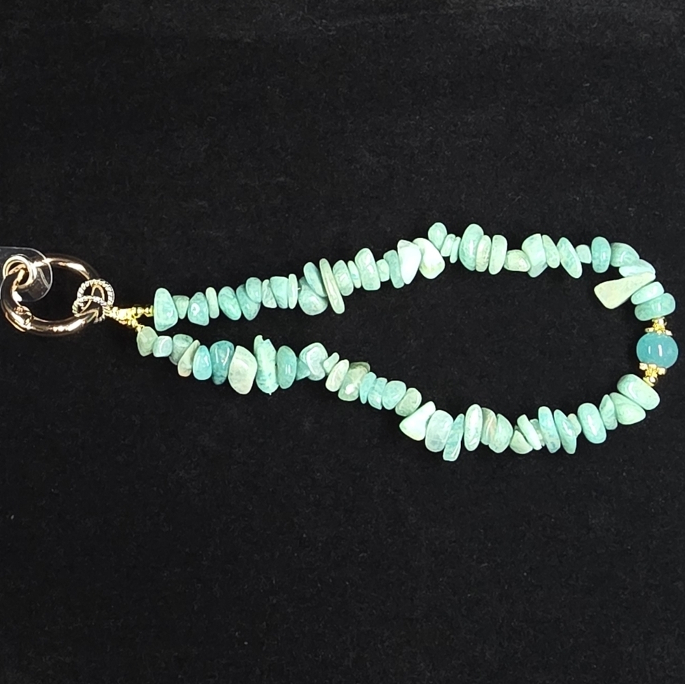 Turquoise Beaded Phone Jewelry Wrist Strap